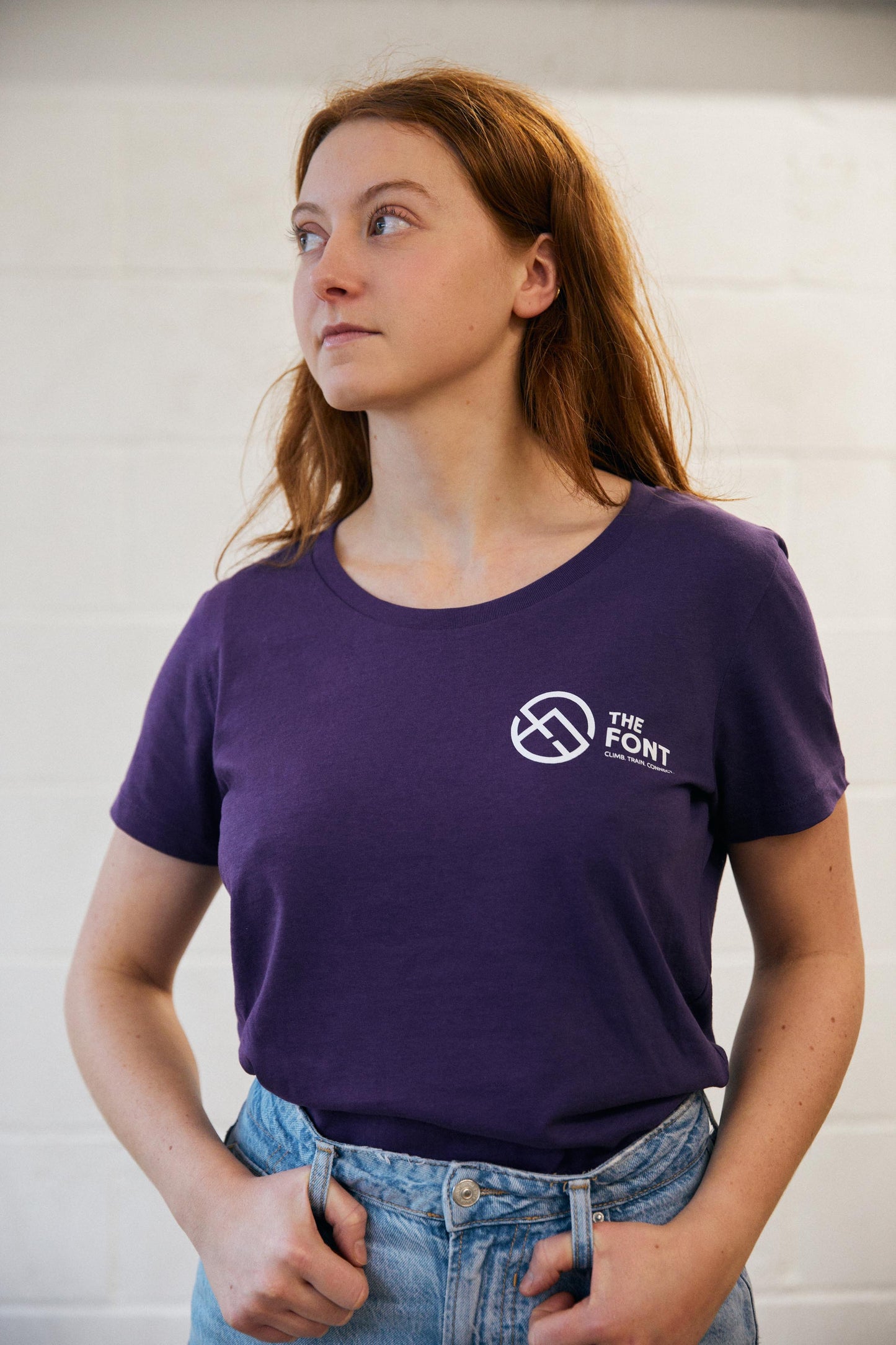 Purple haze Women's Font logo Tee